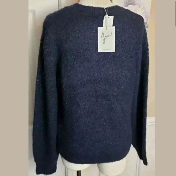 Joie Metallic Crewneck Sweater M - Picture 4 of 5